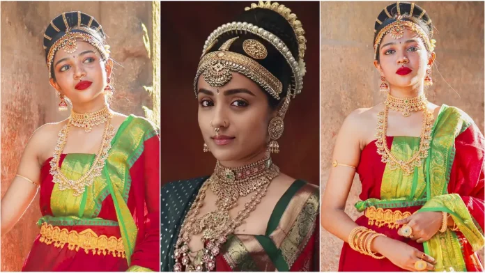 amala-shaji make over as kundhaivi in ponniyan selvan