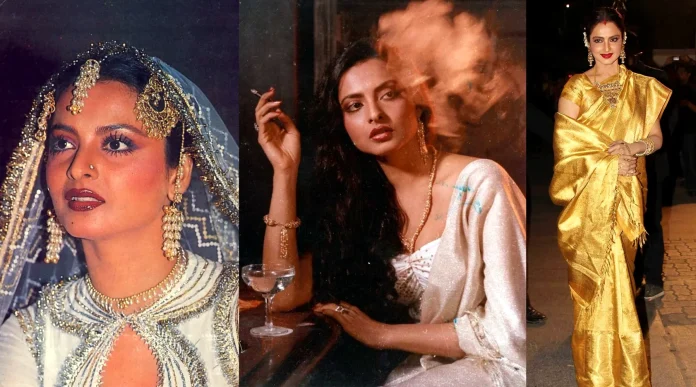 rekha old and new photos
