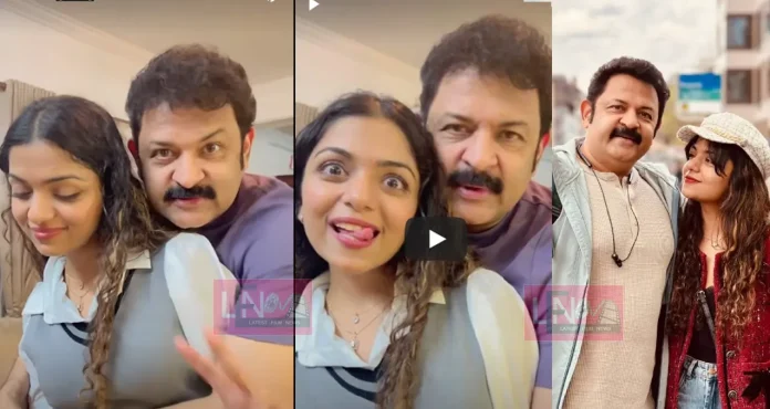 krishnakumar and daughter hanshika viral video