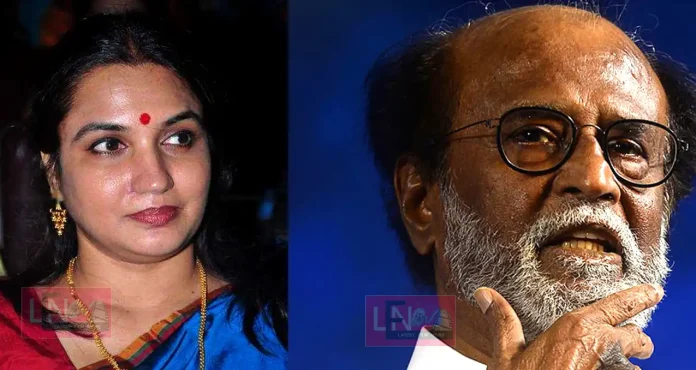 Sukanya said she was shocked when she heard why she was not cast as Rajinikanth's heroine