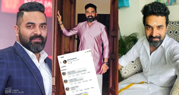 gopi sundar publically shares comment of a bully who insult his mother