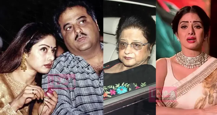 sreedevi was hitten by boney kapoor mother claiming that she broke ker family rdv says