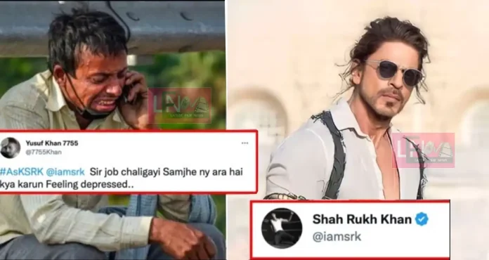 sharukh mind blowing reply toa fan who lost his job