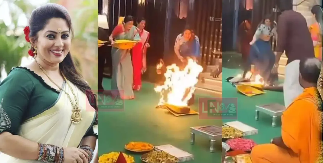 sreeya-ramesh fire accident video
