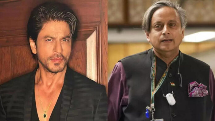 sharukh funny reply to sasi tharoor