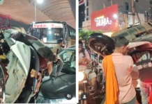 ഗുരുഗ്രാമിലെ ‘ബാഹുബലി’; വെള്ളക്കെട്ടിൽ കുടുങ്ങിയ സ്കൂട്ടർ തോളിലേറ്റി യുവാവ്, വീഡിയോ വൈറൽ