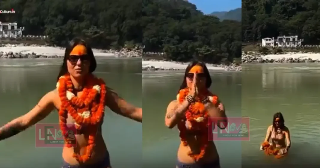 foreign woman bikini dip in Gnaga gear up new controversey