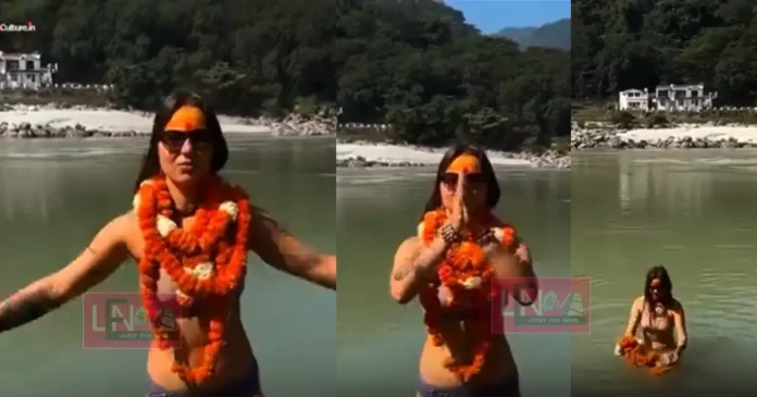 foreign woman bikini dip in Gnaga gear up new controversey