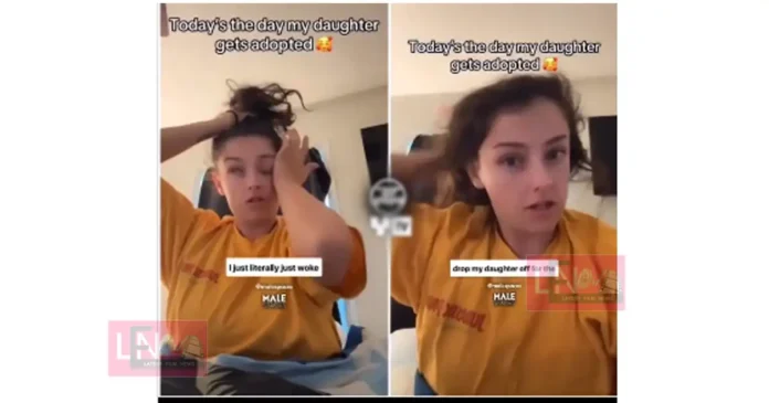 mom puts her 7 year old daughter for adoption to travel across the world