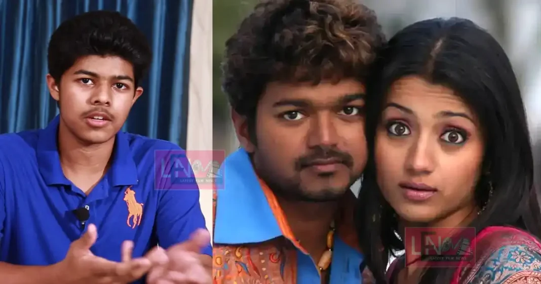 trisha-blocks-a-small-fan-page-sharing-jason-sanjays- and vijay sangeetha photos