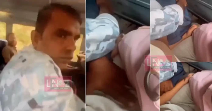 kerala woman records video that a man put his hands inside her blouse