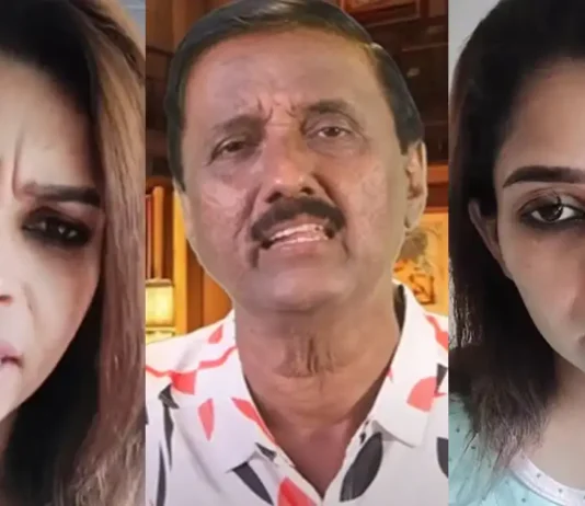 ‘ധൈര്യമുണ്ടെങ്കിൽ ആ വീഡിയോ പുറത്തുവിട് അപ്പൂപ്പാ’; ‘തുണി ഉരിഞ്ഞുള്ള ഡാൻസ്’ ആരോപണത്തിൽ ശാന്തിവിള ദിനേശിനെ വെല്ലുവിളിച്ച് രേണു സുധി