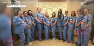 ഒരേ ആശുപത്രിയിലെ 14 നഴ്സുമാർ ഒരേസമയം ഗർഭിണികൾ! മാതൃദിനത്തിന് മുന്നോടിയായി വിസ്മയിപ്പിച്ച് ഒരു ‘മനോഹരമായ യാദൃശ്ചികത’