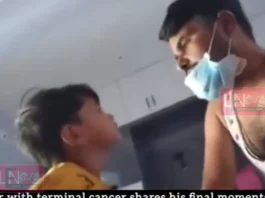 കണ്ണീരണിയിച്ച് ഒരു അച്ഛന്റെ അവസാനത്തെ വാക്കുകൾ; മരണത്തിന് കീഴടങ്ങും മുൻപ് മകനോട് യാത്ര പറഞ്ഞ് ക്യാൻസർ രോഗി