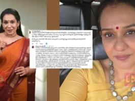 മകൻ ഒരു ട്രാൻസ് ജൻഡർ യുവതിക്ക് അശ്ലീല ചിത്രങ്ങളും, പ്രൈവറ്റ് പാർട്സും അയച്ചുവെന്ന് വിവാദം മുൻപ് ഉണ്ടായല്ലോ ആ കേസിന്റെ അവസ്ഥ എന്താണ് അവരെ മാതൃകാപരമായി കല്യാണം കഴിപ്പിച്ചു കൊടുത്തുകാണുമെന്ന് കരുതുന്നു- കമെന്റിൽ വന്ന ആരോപണത്തിന് മാല പാർവതിയുടെ മറുപടി.